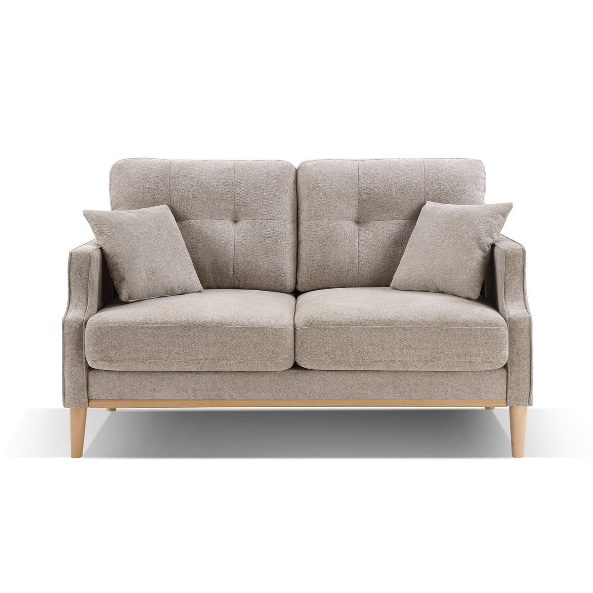 Cream 2 Seater Loveseat with Waterproof Fabric N547
