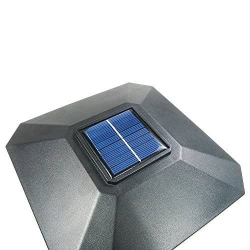Black 4 Pack Solar LED Post Cap Light I98988