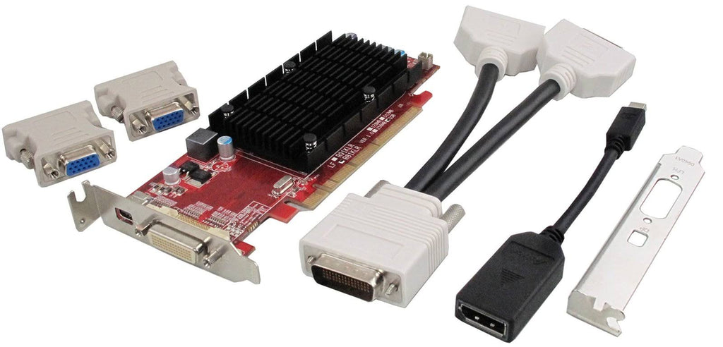1GB DDR3 Radeon 6350 SFF Graphics Card with 2x DVI-I Adapter V8899
