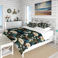 Blue Coastal Bedding Coverlet Set with 2 Shams C90978
