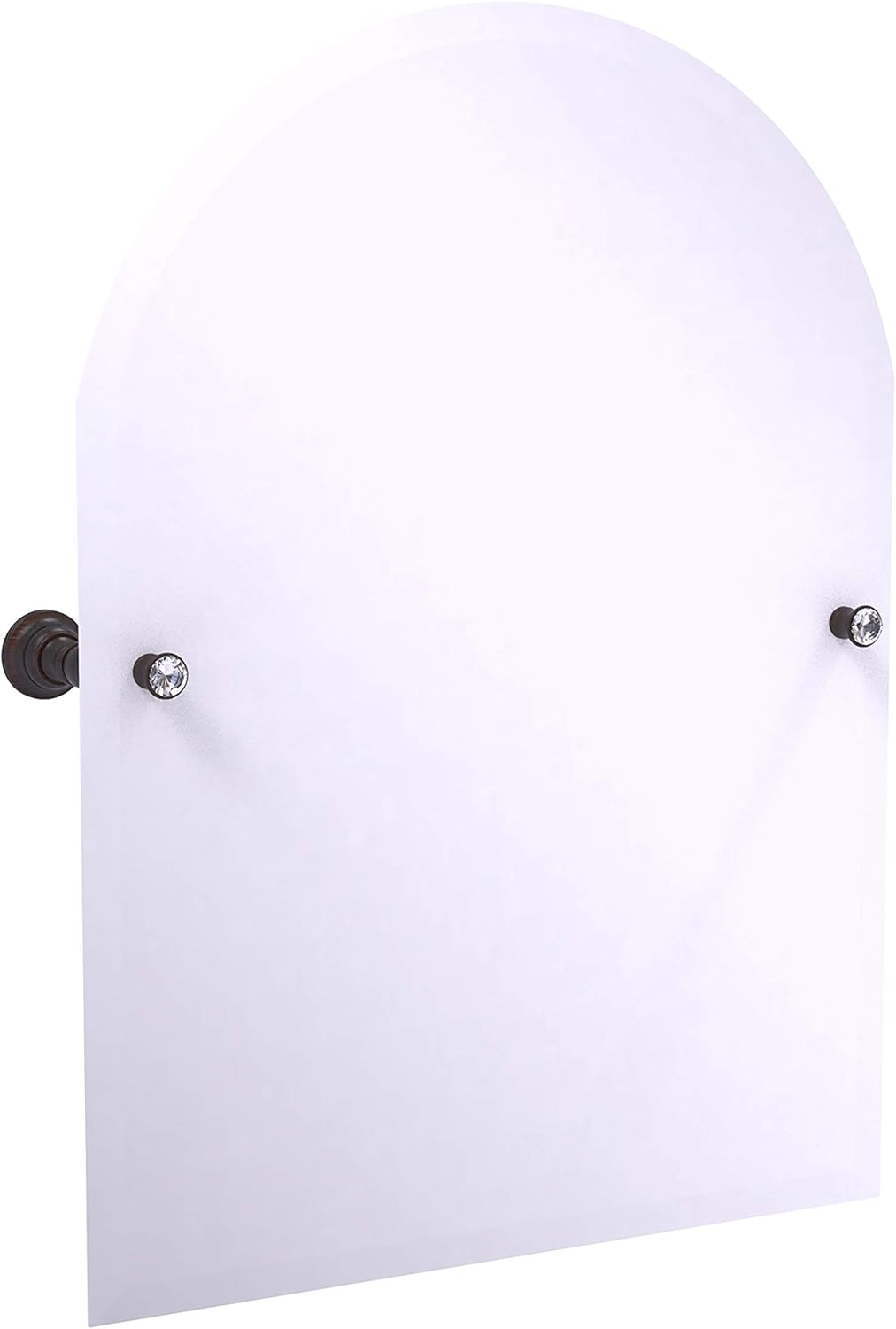 Frameless Arched Top Tilt Beveled Edge Wall Mirror T32931