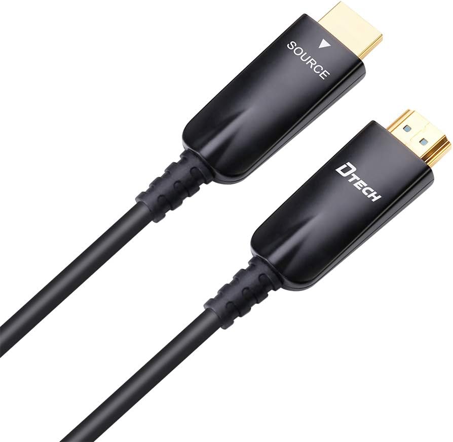 10m Fiber Optic HDMI Cable 4K 30Hz 1080p 60hz Black E901820