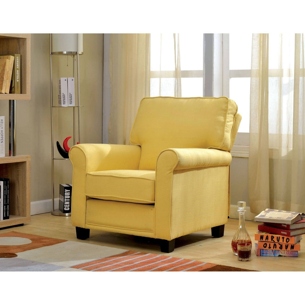 Green Flax Fabric Chair J84715