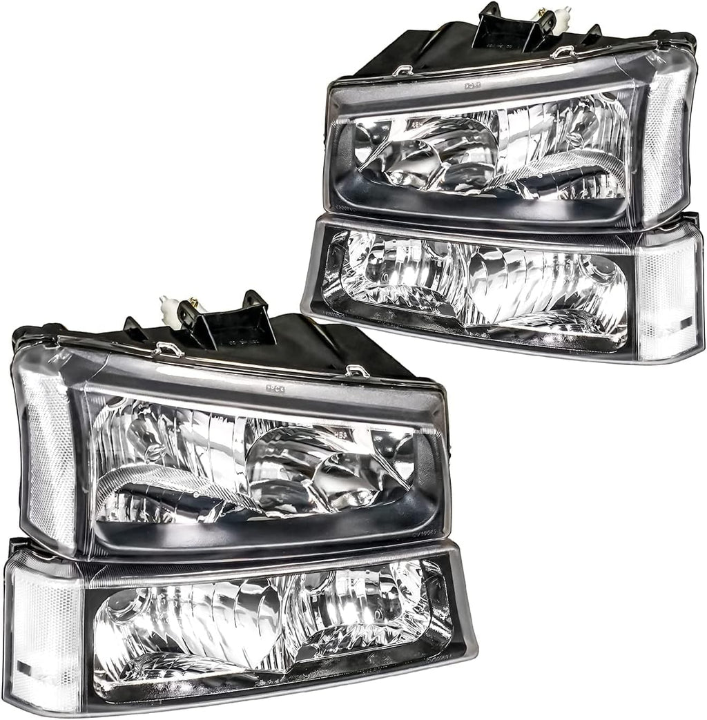 Smoke Lens Headlight Assembly Pack of 2 W172080