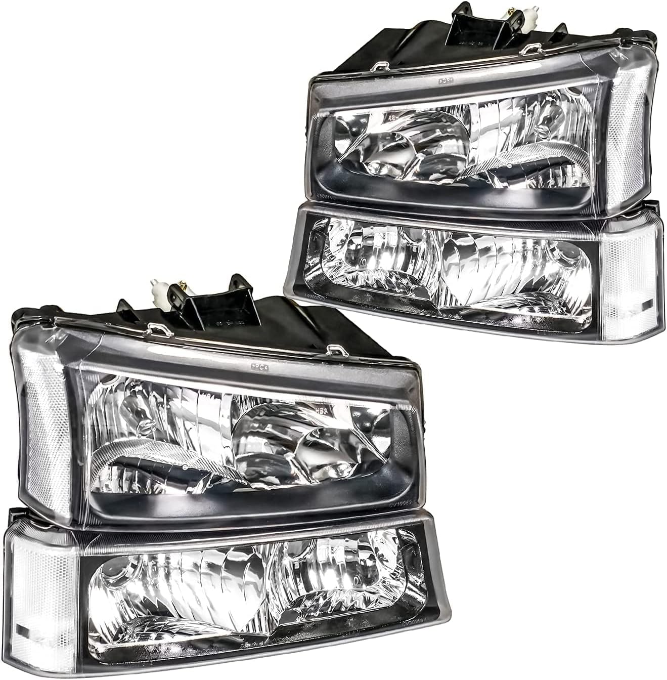 Smoke Lens Headlight Assembly Pack of 2 W172080