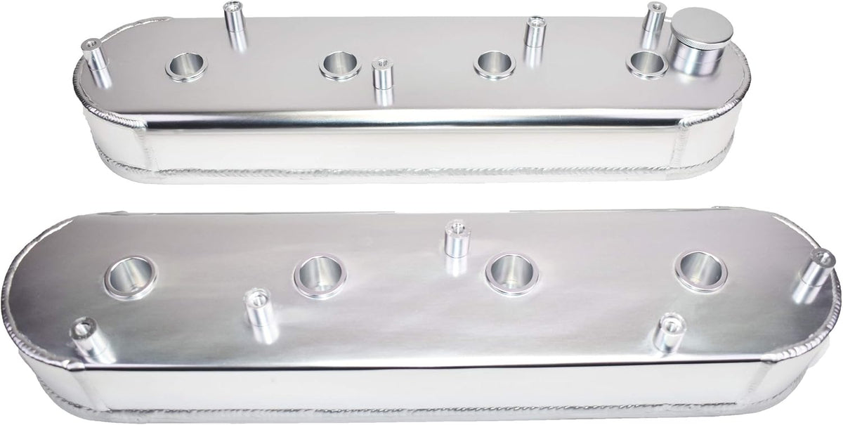 Clear Fabricated Aluminum Valve Covers with Coil Mounts G13266