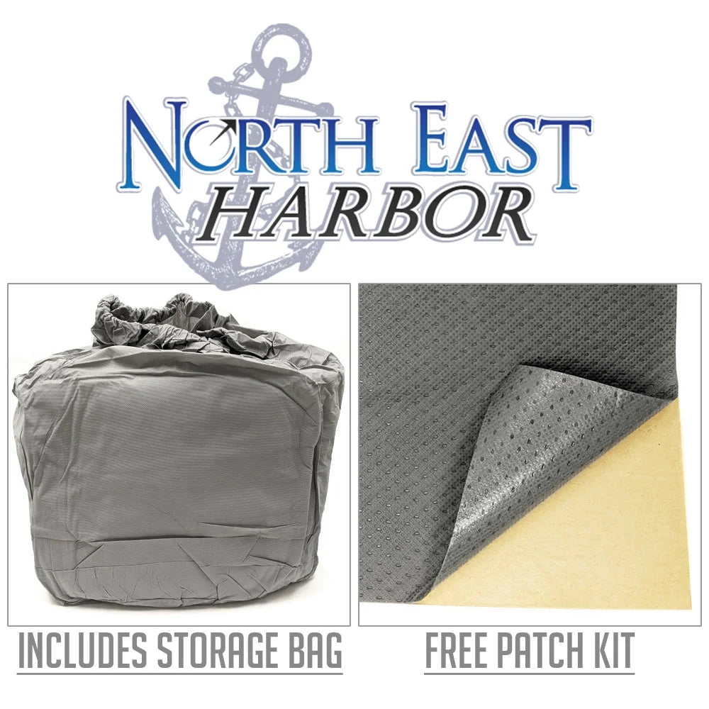Waterproof Folding Camping Travel Trailer Storage Cover Fits Length 8'-10' Heavy Duty 4 Layer Fabric Pop-Up Tent Trailers Cover Y441270