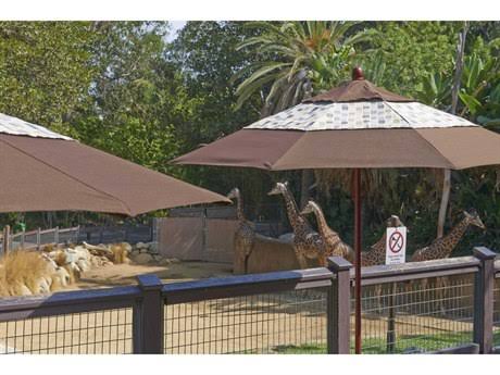 9 ft. Wood Market Umbrella Pulley Open K94149