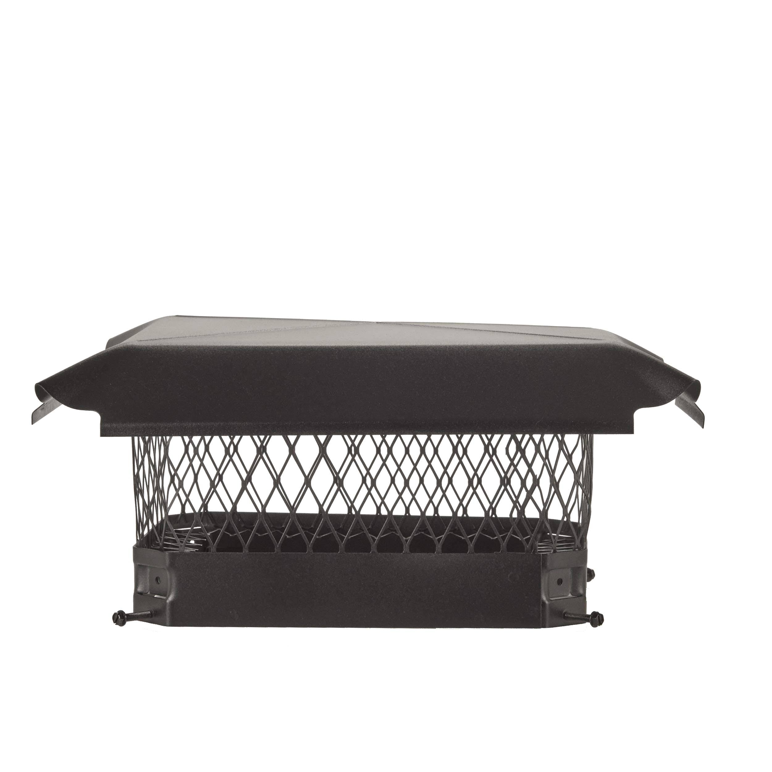 Black Galvanized-Steel Bolt-On Chimney Cap R818664