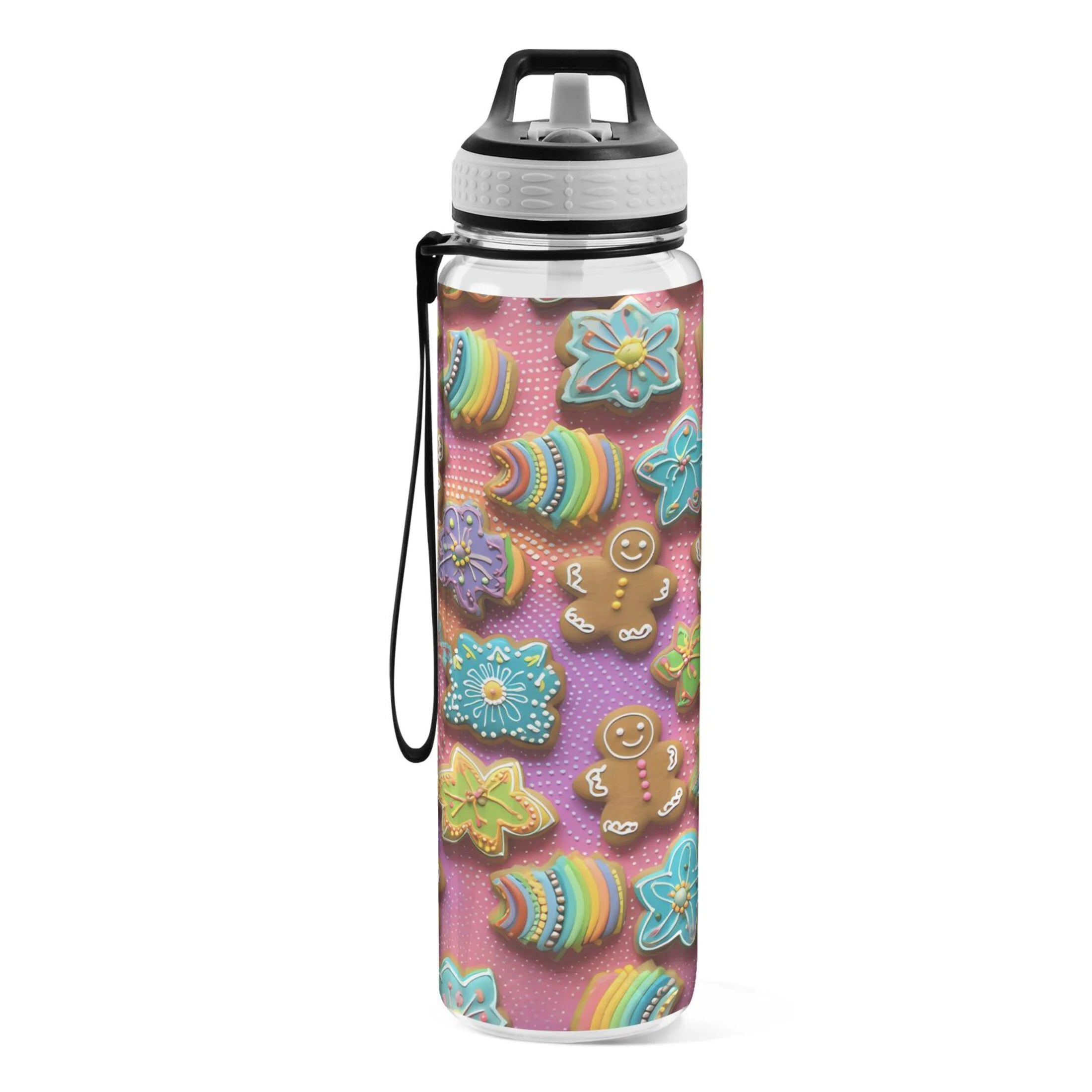 Pink 32oz Tritan Leakproof Sports Water Bottle with Straw L56451