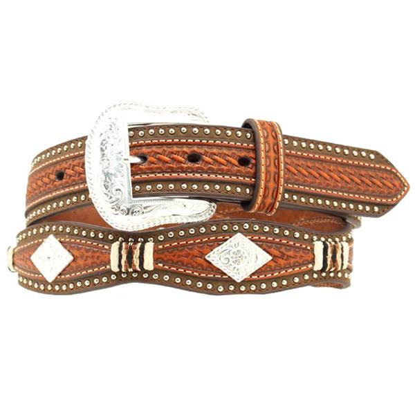 Black Brown Western Belt T5599