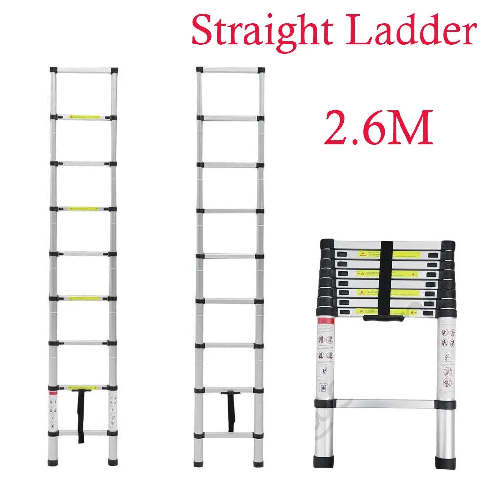 Aluminum Telescoping Ladder 8.5FT Extension Ladder K3498