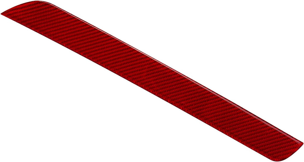 Carbon Fiber Center Console Storage Box Trim Sticker Red Pack of 2 F886371