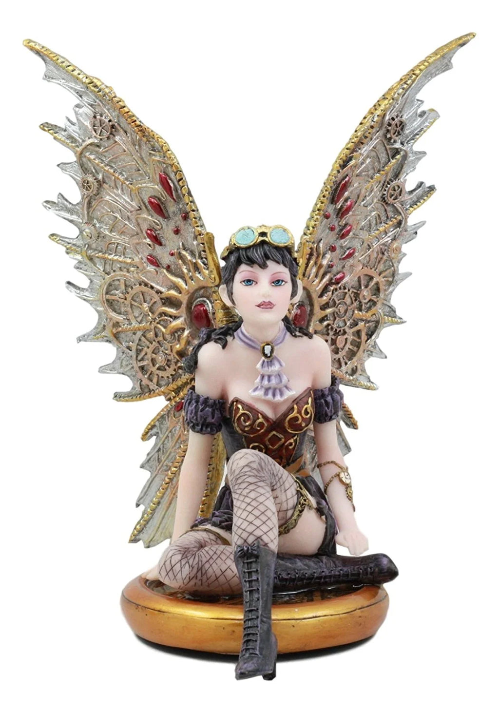 Steampunk Fairy Figurine 8.5" Tall Statue J934
