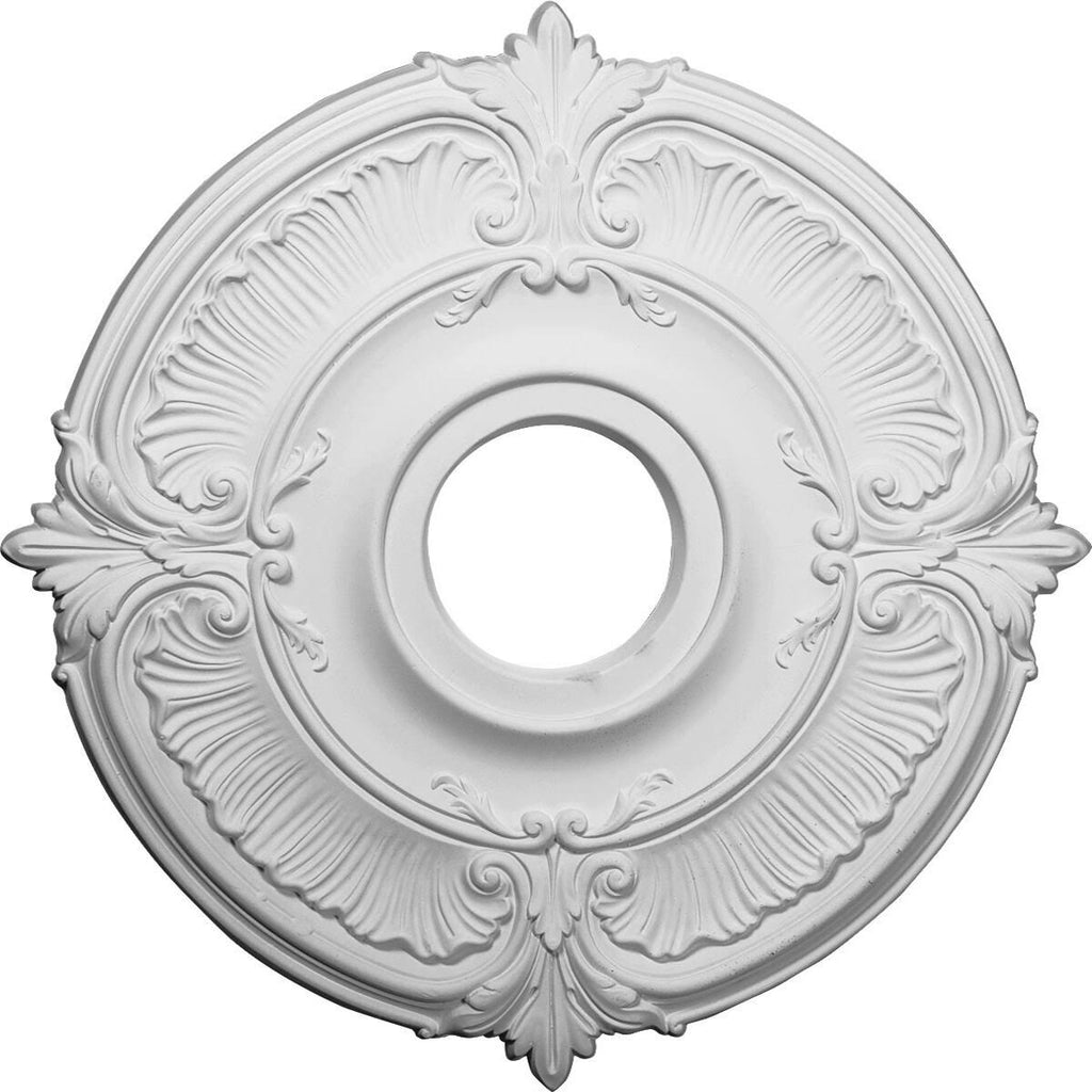 18x22OD x 4x22ID x 5/8x22P Hand-Painted Platinum Ceiling Medallion B2597
