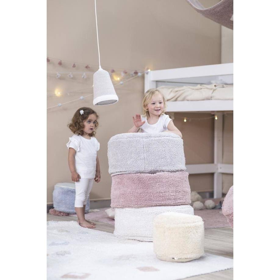 Pearl Grey Pouffe P257889