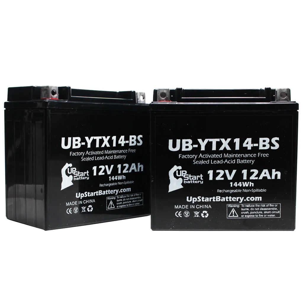 2-Pack 12V 12AH Motorcycle Battery Y83989