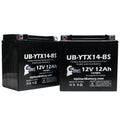 2-Pack 12V 12AH Motorcycle Battery Y83989