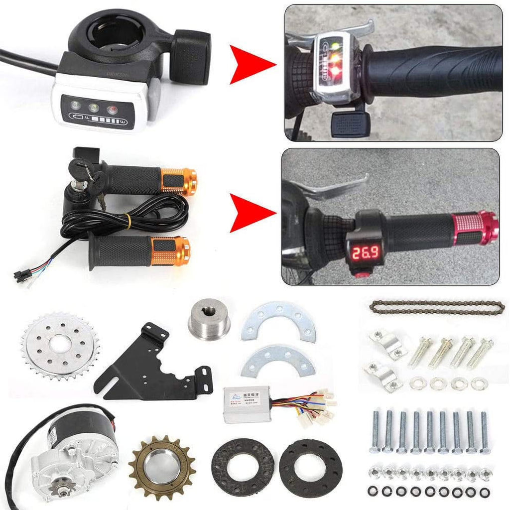 24V 250W Electric Bicycle Conversion Kit with Freewheel & Motor Controller H383