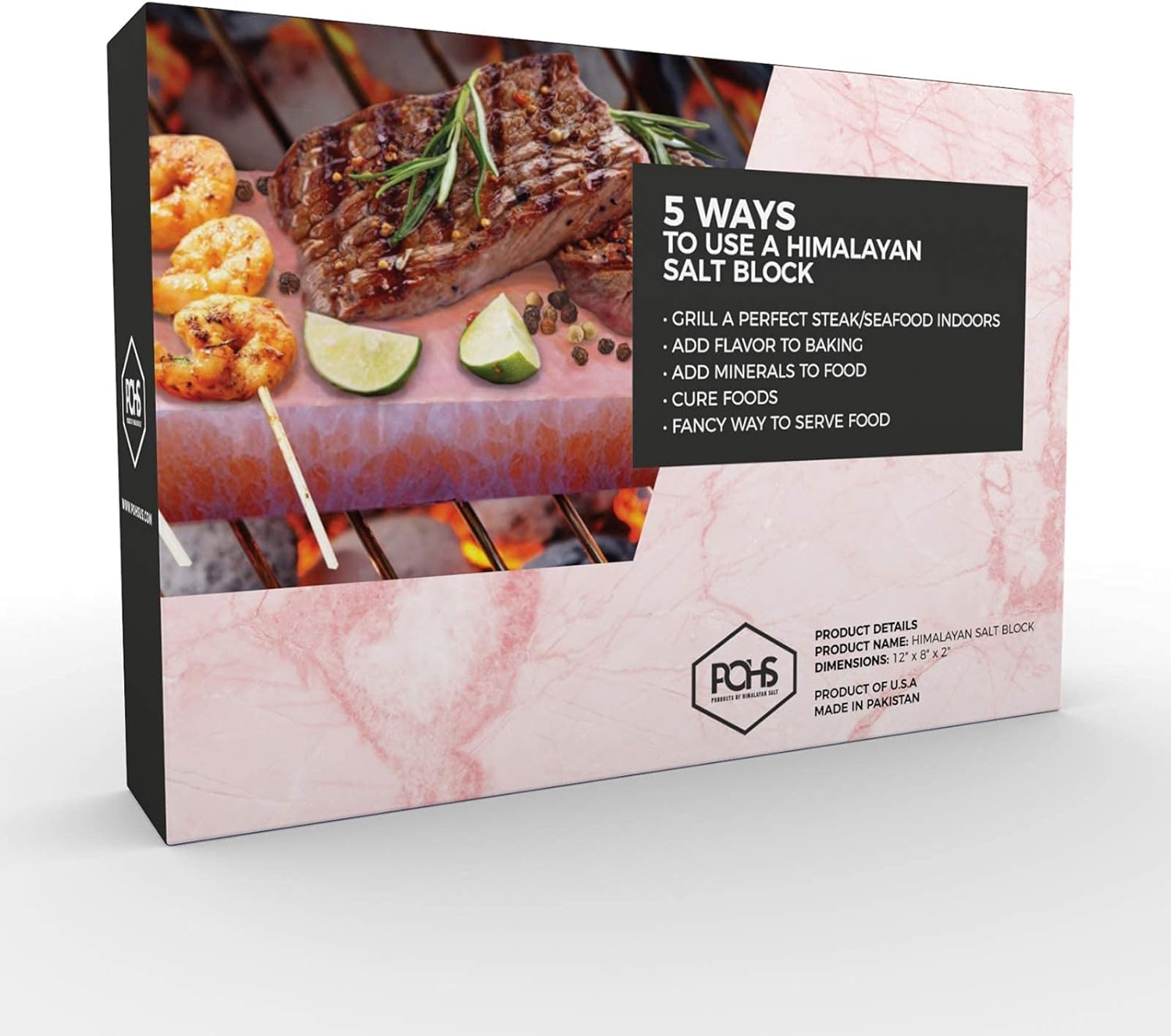 Himalayan Salt Block with Stainless Steel Holder Q303