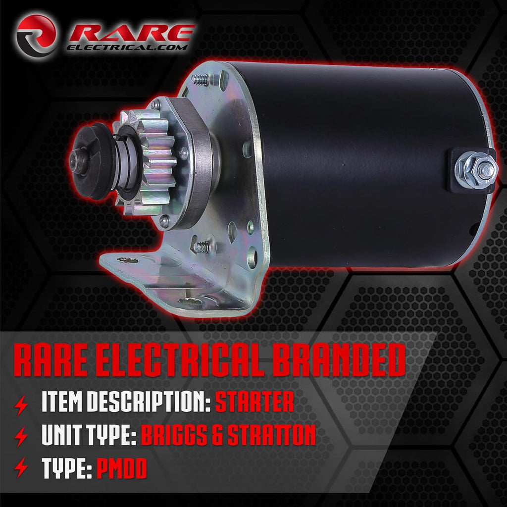 Cylinder Starter Motor Compatible With Briggs & Stratton 693551, 14 Tooth, Pack of 2 G58849