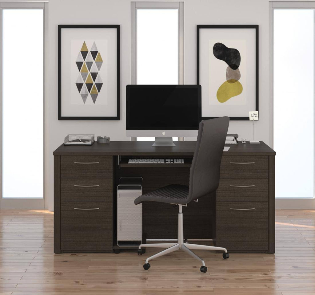 Tuscany Brown Executive Desk Kit B928