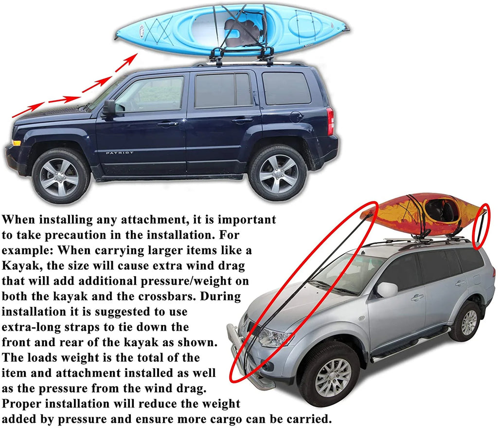 Roof Rack Crossbars Kayak Rack Combo H58394