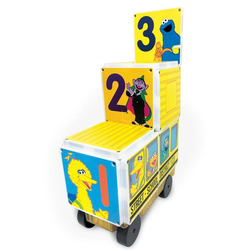 Sesame Street School Bus Magna-Tiles Structures X2899