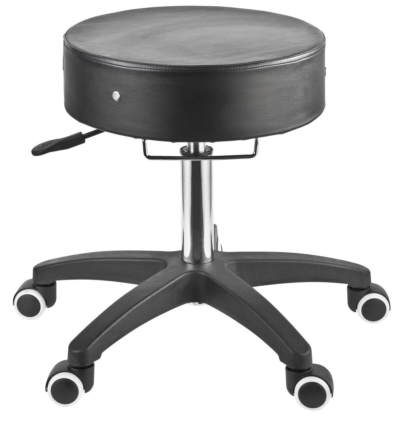 Adjustable Rolling Stool Black U155493