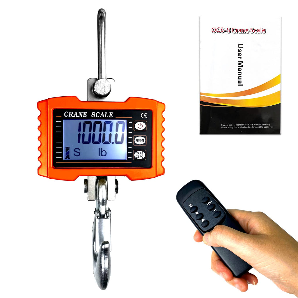 Digital Crane Scale with Remote Control (Yellow) I343