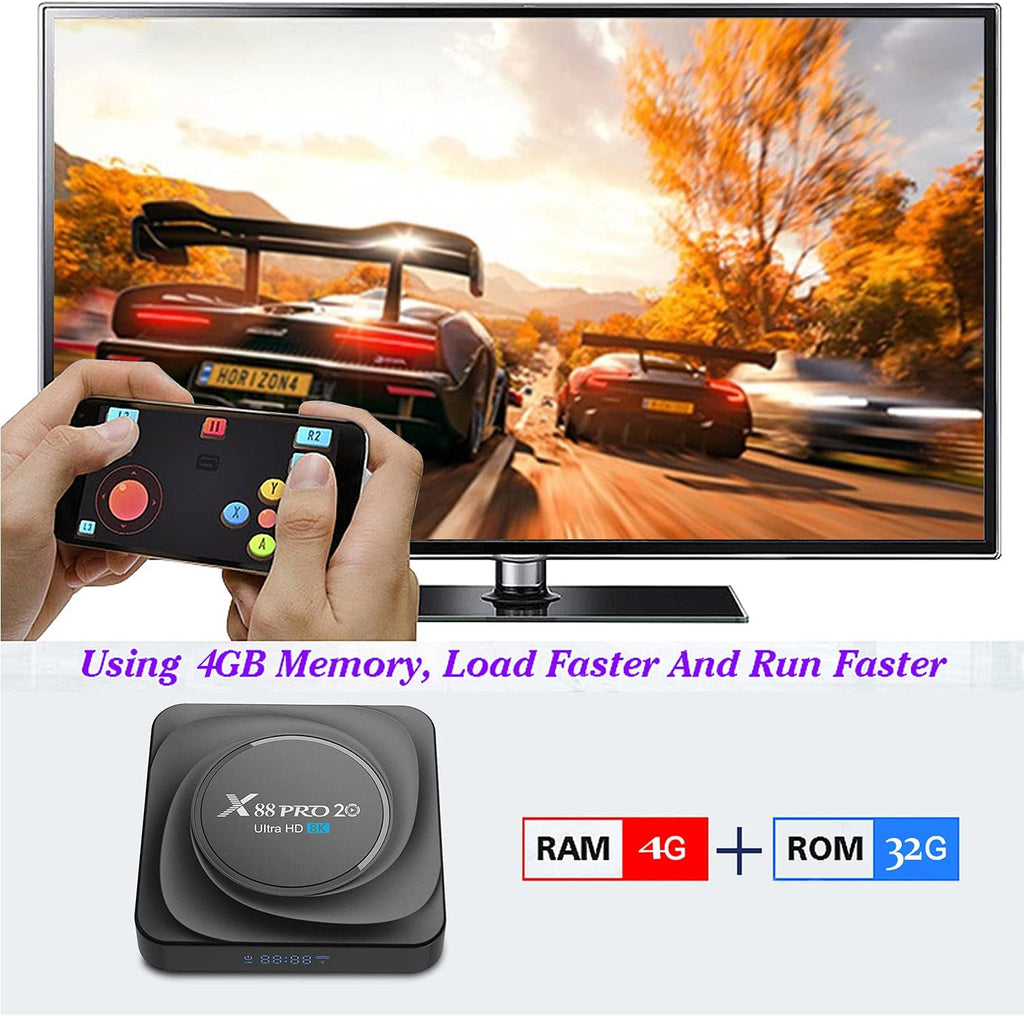 Android TV Box 4GB RAM 32GB ROM Pack of 2 Y6447