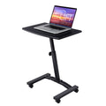 Black Mobile Height Adjustable Laptop Desk Cart M854695