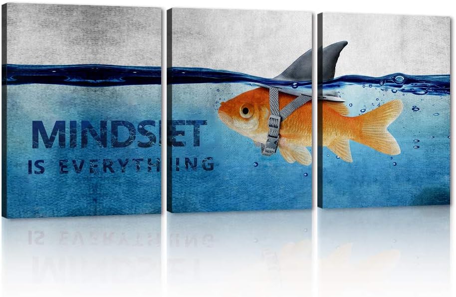 3Pcs Framed Motivational Wall Art Canvas Prints J2896