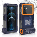 Waterproof Protective Case for Phones Up to 6.9 Inch with Lanyard S47378