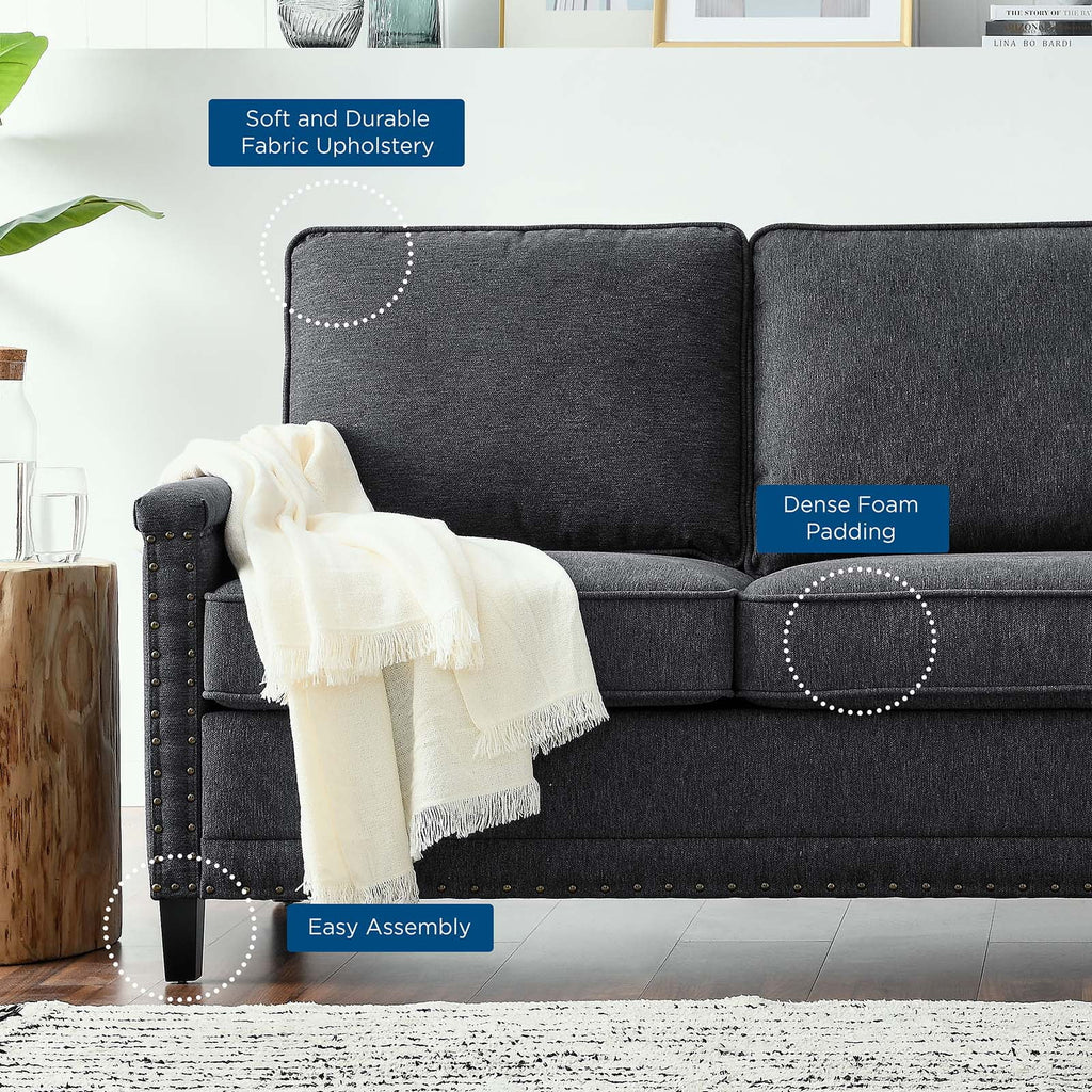 Dark Grey Fabric Sofa I127