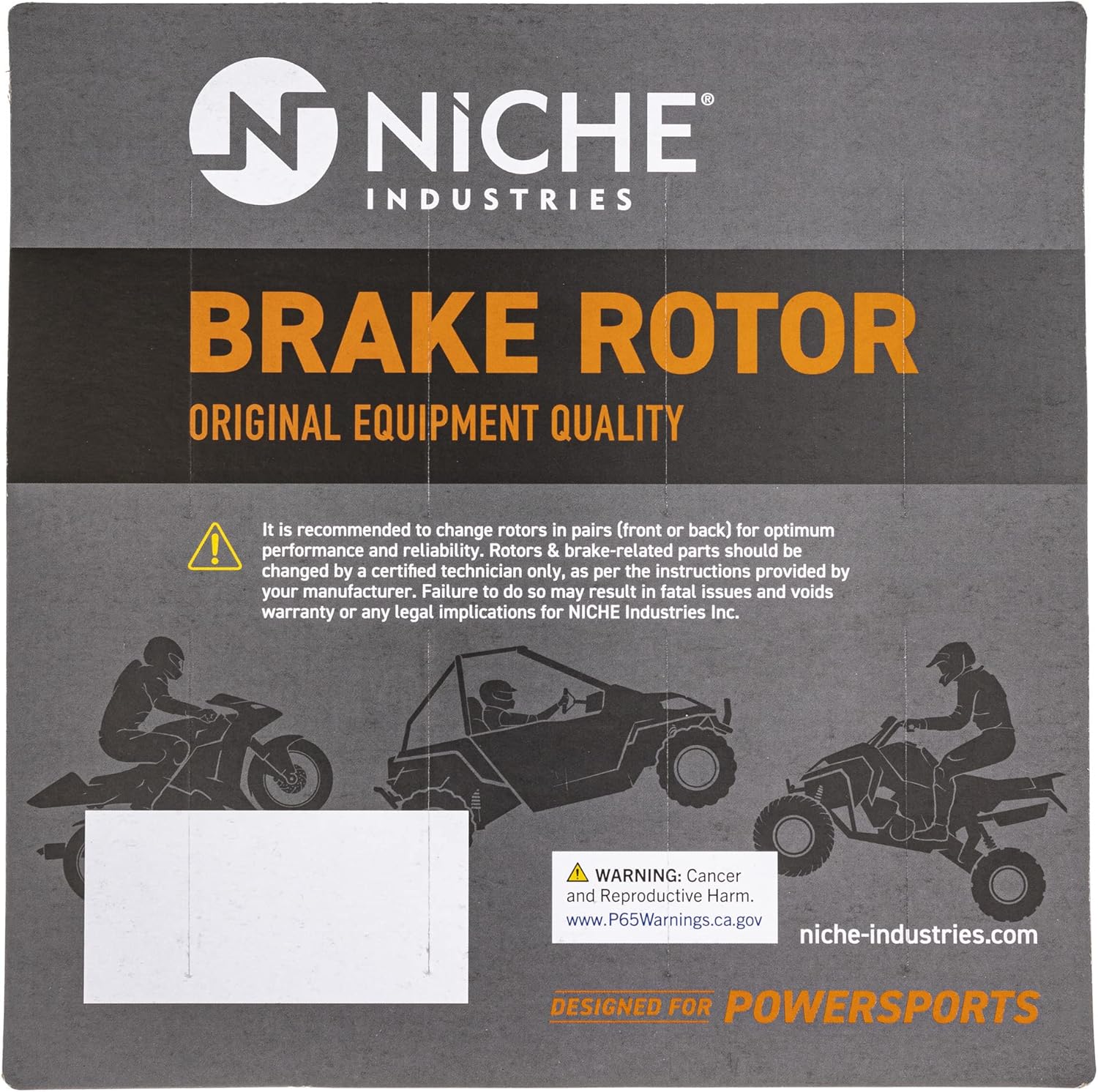 Complete Brake Rotor Pad Semi Metallic Kit I70859