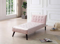 Pink Velvet Chaise Bed K657295