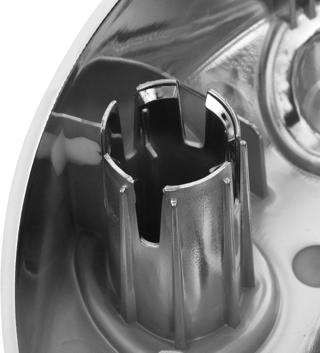 Front Wheel Hub Cap 10 Lugs Aluminum Pack of 2 G7533