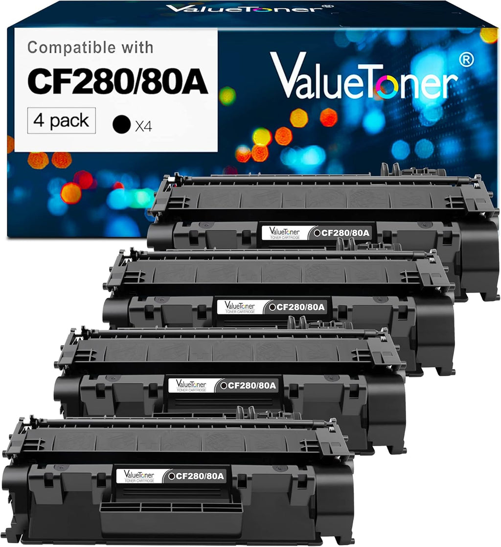 4 Black Compatible Toner Cartridge Pack of 2 E38006