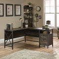 Carbon Oak L-Shape Executive Desk O401