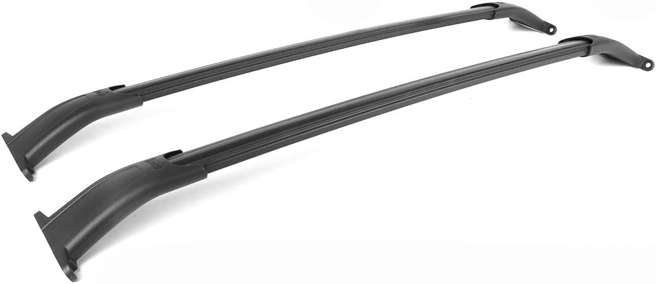 Black Aluminum Roof Rack Cross Bar Pack of 2 V1085
