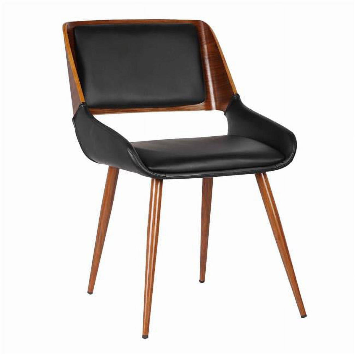 Black & Brown Mid Century Dining Chair Y6576