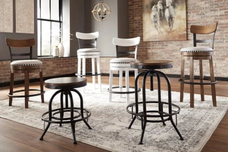 White Bar Height Bar Stool E4441