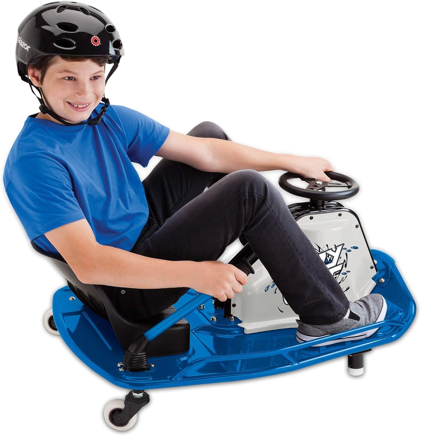 Blue Motorized Drifting Cart with Drift Bar O612626