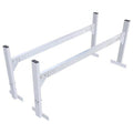 Van Roof Ladder Rack, 2 Bars Aluminum Alloy Roof Rain-Gutter Rack W756977