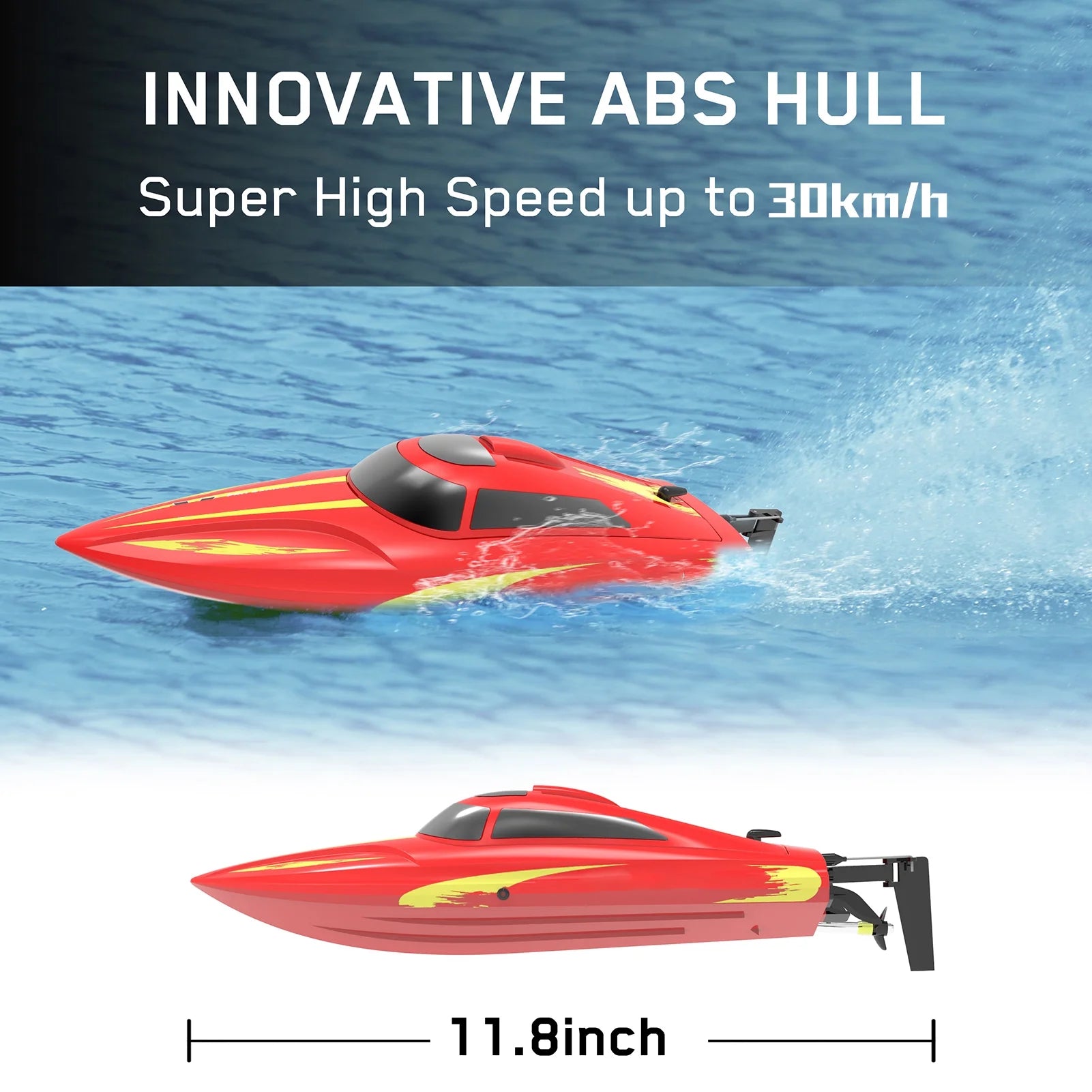 Remote Control Boat 30kmh High Speed 2.4GHz N840175