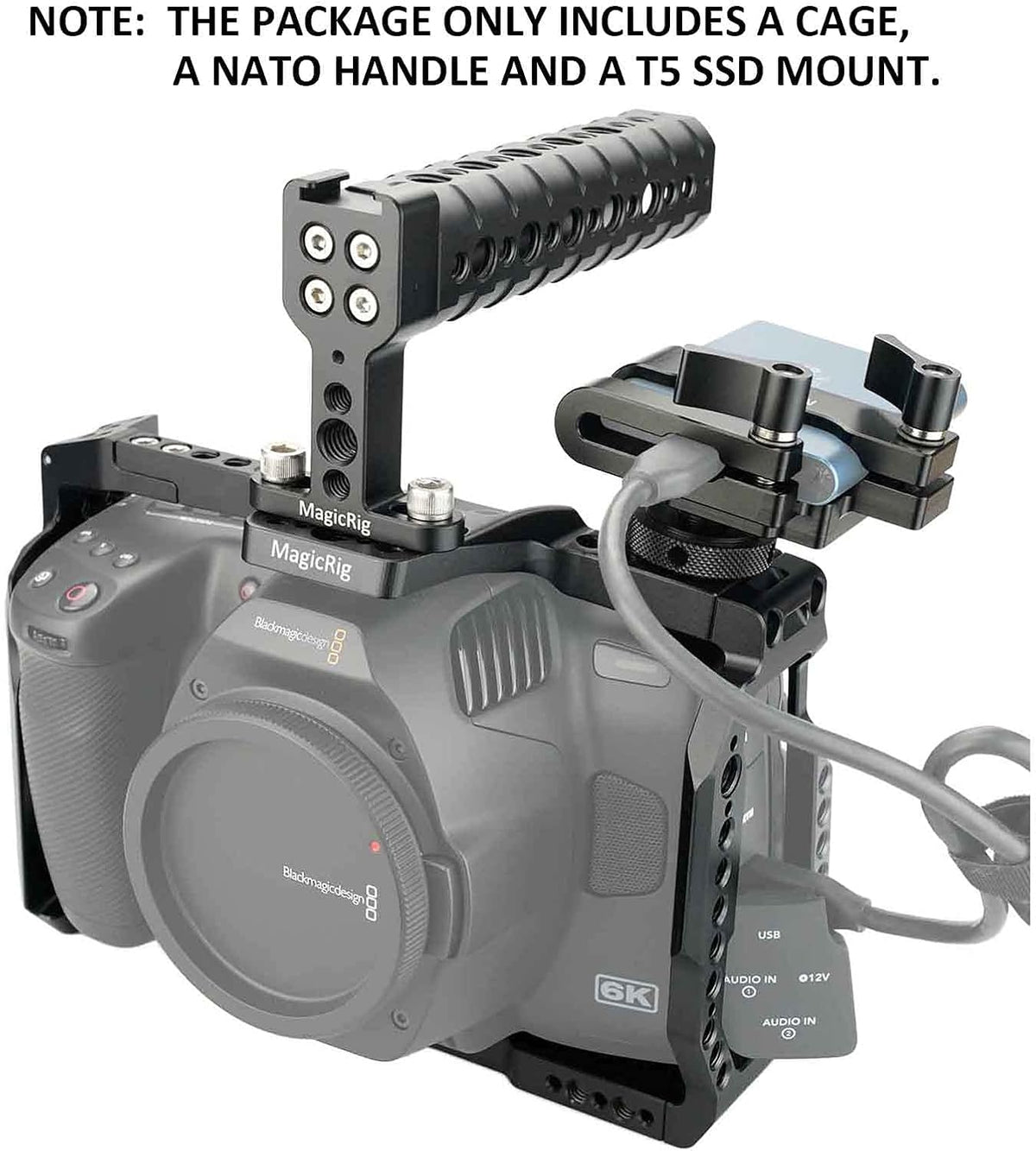 Camera Cage Kit with Top Handle and T5 SSD Mount E358