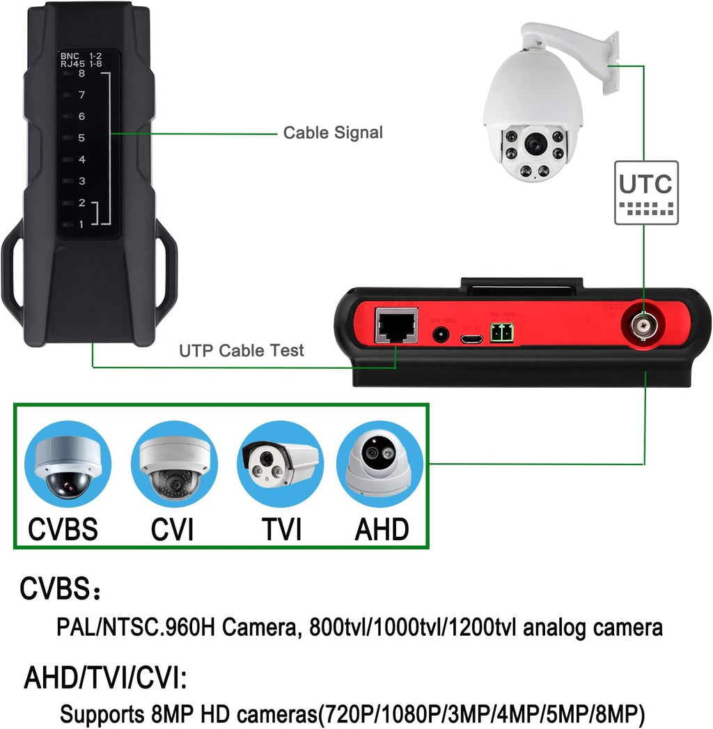 Wrist CCTV Tester Analog Camera Monitor M497678