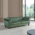 Large Green Velvet Sofa U857229