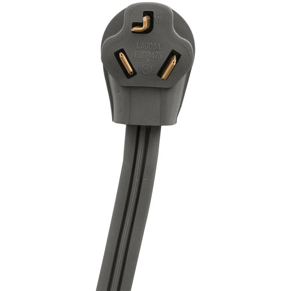 3 Prong Universal Electric Dryer Power Cord 4 foot 30 amp L706